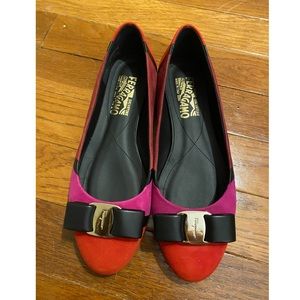 salvatore ferragamo Vara patchwork Flat